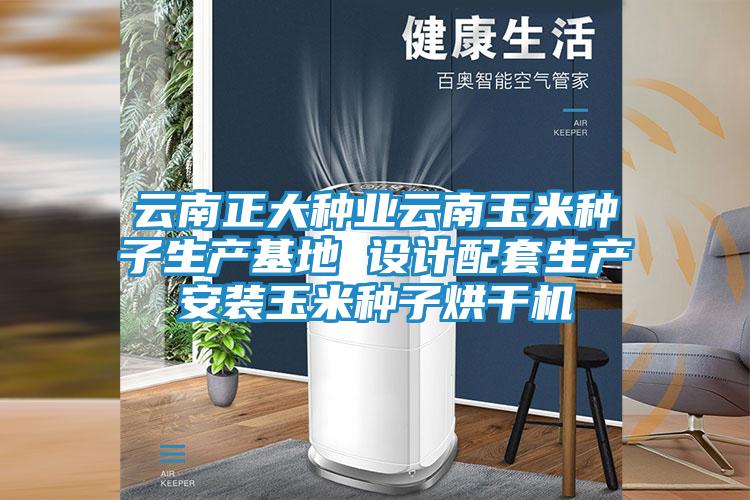 云南正大種業(yè)云南玉米種子生產(chǎn)基地 設(shè)計配套生產(chǎn)安裝玉米種子烘干機(jī)