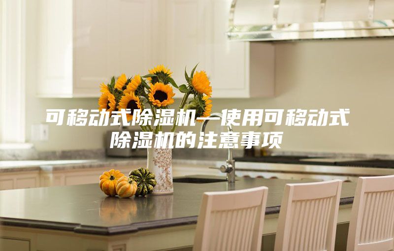 可移動式除濕機—使用可移動式除濕機的注意事項