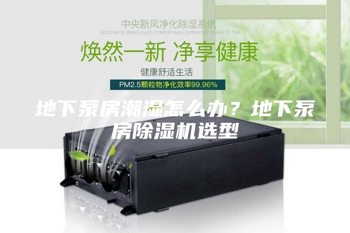 地下泵房潮濕怎么辦？地下泵房除濕機選型