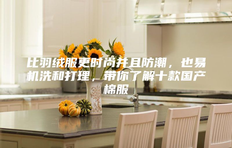 比羽絨服更時尚并且防潮，也易機洗和打理，帶你了解十款國產棉服