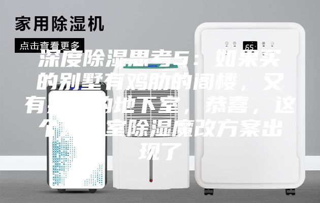 深度除濕思考5:如果買的別墅有雞肋的閣樓,又有操心的地下室,恭喜,這個(gè)地下室除濕魔改方案出現(xiàn)了